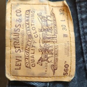 Levi's 560 Jeans - Men's 30 x 32 - Black